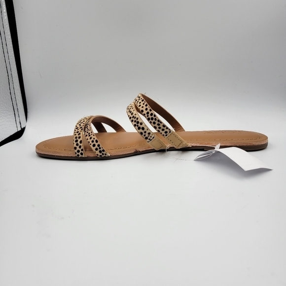 J. Crew Leopard Print Slide Sandals Sz 6 - Picture 9 of 12